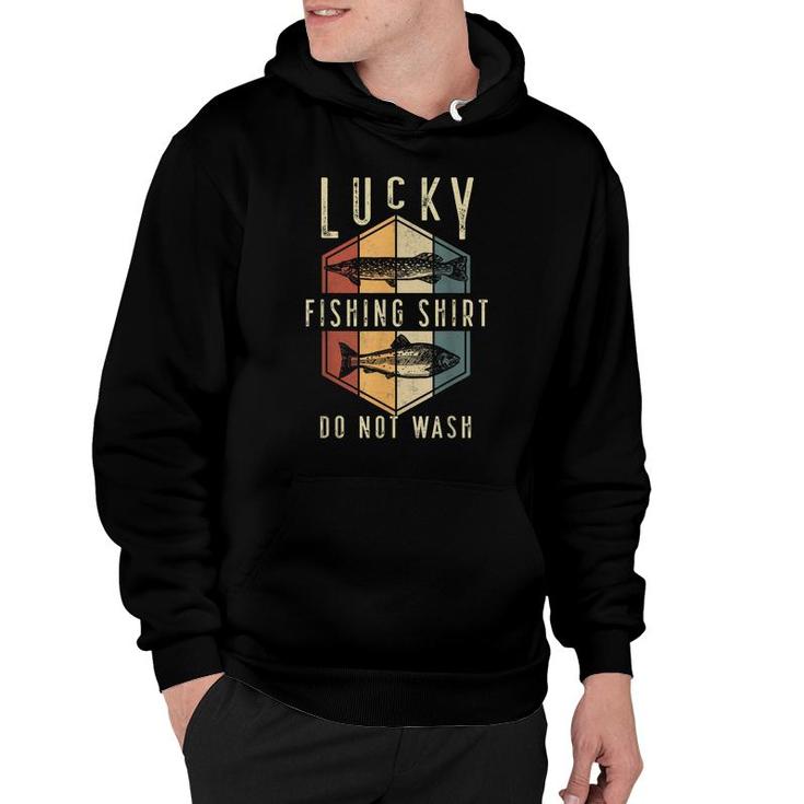 Mens Lucky Fishing  Do Not Wash Fathers Day Fisherman Dad  Hoodie