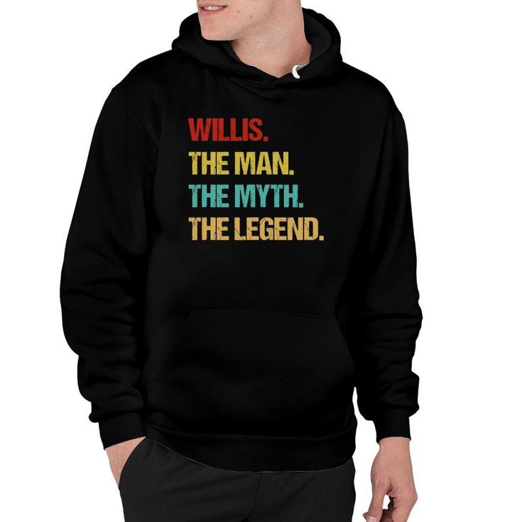 Mens Willis The Man The Myth The Legend Hoodie