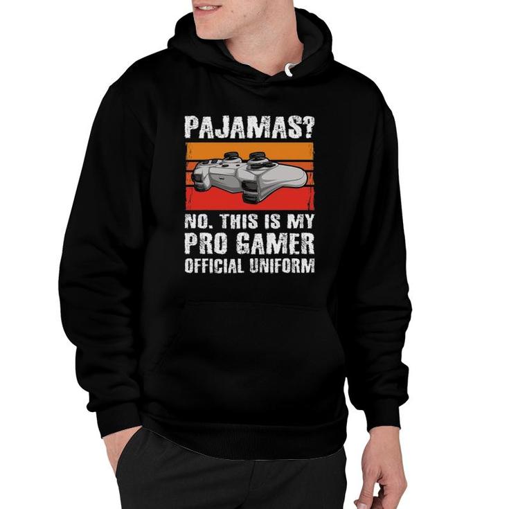 Pajamas No Pro Gamer Funny Video Games Boys Teens Gaming Hoodie