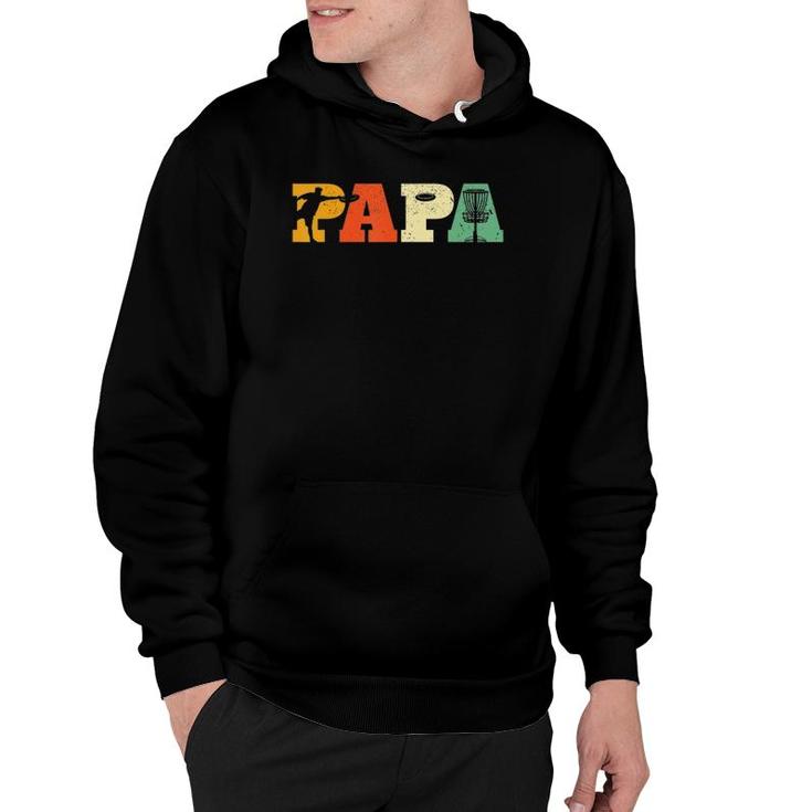 Papa Disc Golf Lover Frisbee Golfing Dad Father Sports Gifts Hoodie