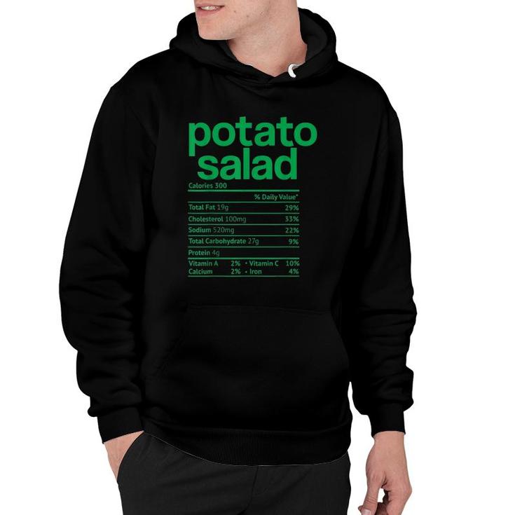 Potato Salad Nutrition Facts Funny Thanksgiving Christmas Hoodie