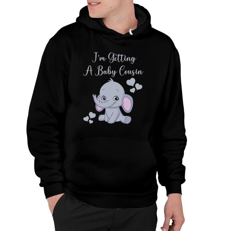 Promoted To Big Cousin Cute Elephant Pregnancy Announcement Hoodie