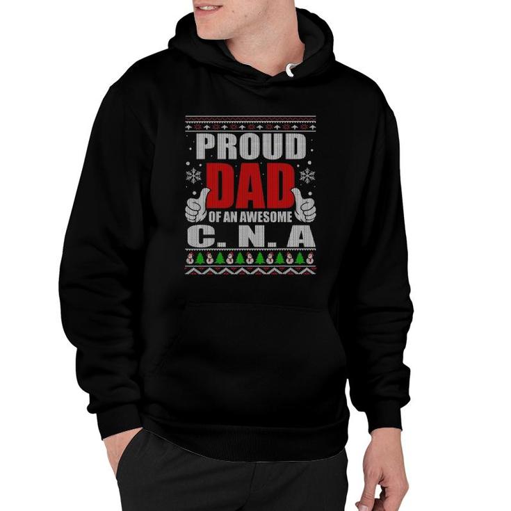 Proud Dad Of An Awesome Cna Nurse Nursing  Father Gifts Hoodie