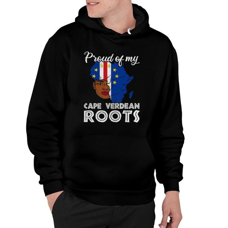Proud Of My Cape Verdean Roots Girl Apparel Cabo Verde Flag Hoodie