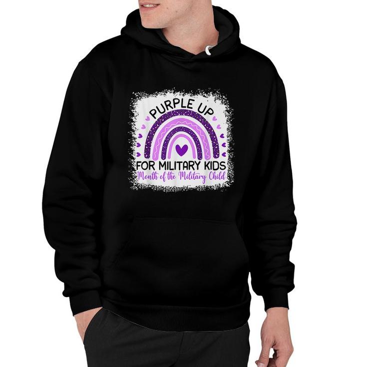 Purple Up For Military Kids Cool Month Of The Military Child  Hoodie