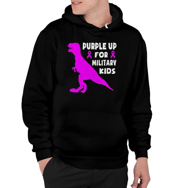 Purple Up For Military Kids Month Of The Military Child Boys Hoodie