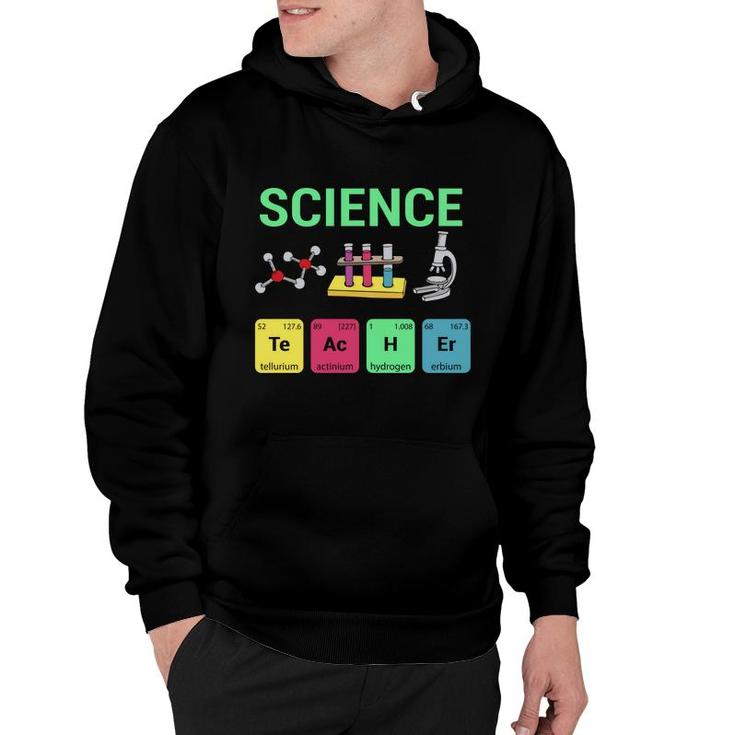 Science Green Graphic Teacher Great Colors Hoodie