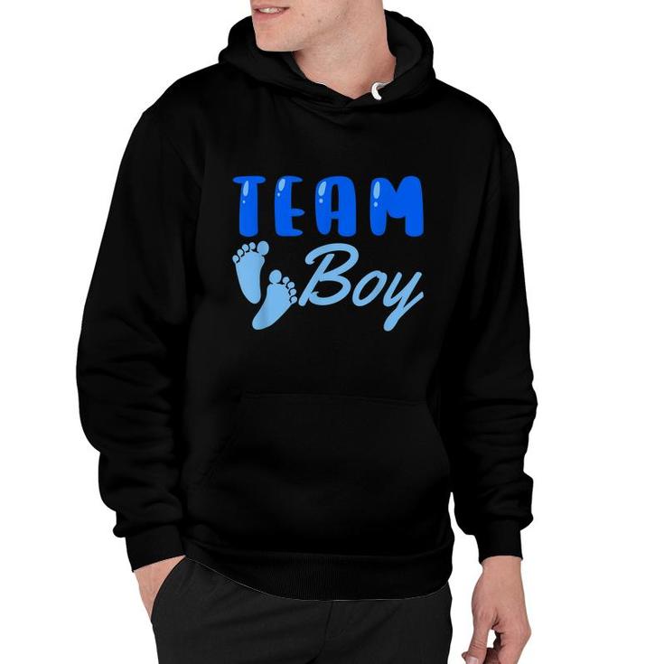 Team Boy Gender Reveal Party Baby Shower Family Matching  Hoodie