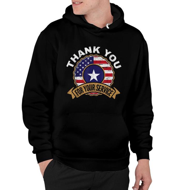 Thank You For Your Service Patriot Memorial Day   Hoodie