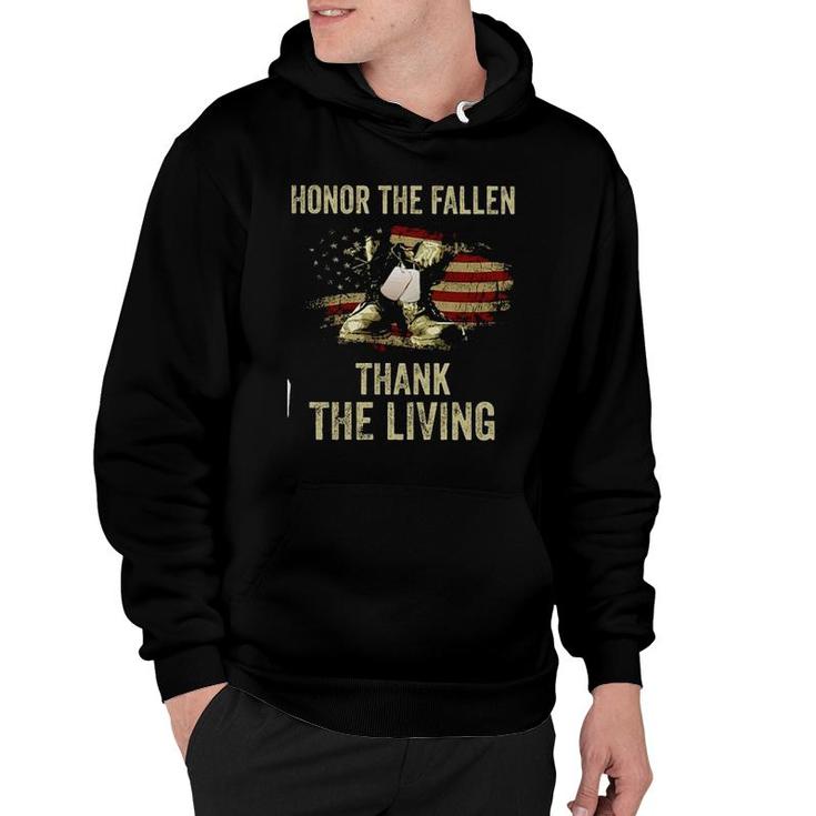 The Fallen Thank The Living Military Memorial Day New Trend 2022 Hoodie