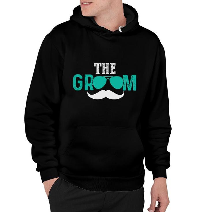 The Groom Bachelor Party White Blue Great Hoodie