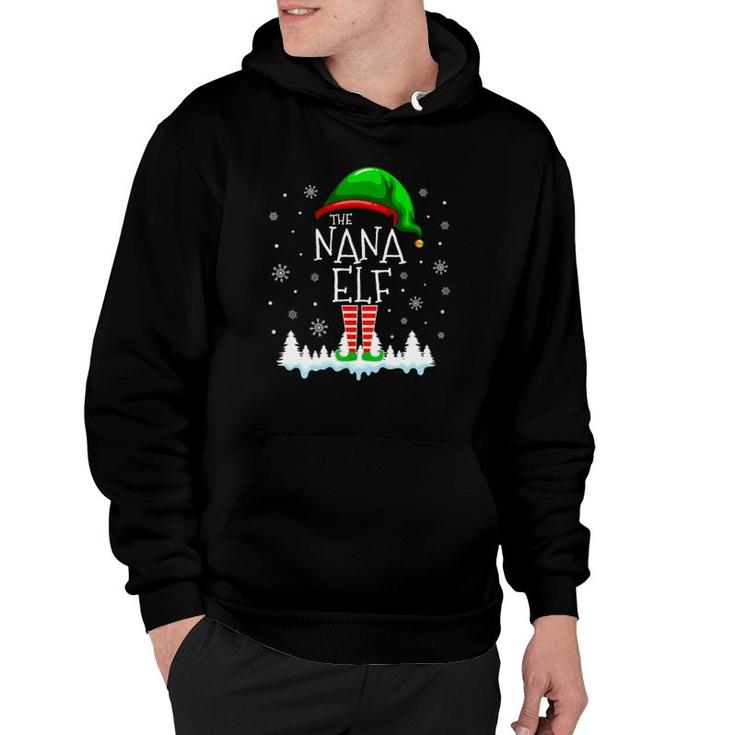 The Nana Elf Christmas Family Matching Costume Pjs Cute Hoodie