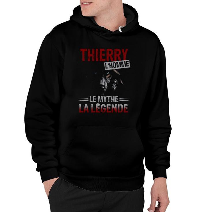 Thierry Personalized Name Wolf Lhomme Le Mythe La Legende Hoodie