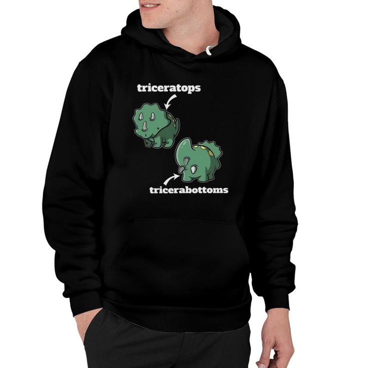 Triceratops Tricerabottoms Funny Dinosaur Gift Hoodie