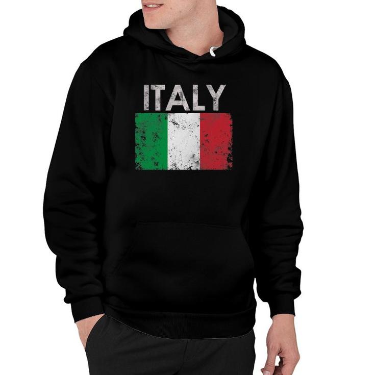 Vintage Italy Italia Italian Flag Pride Gift Hoodie
