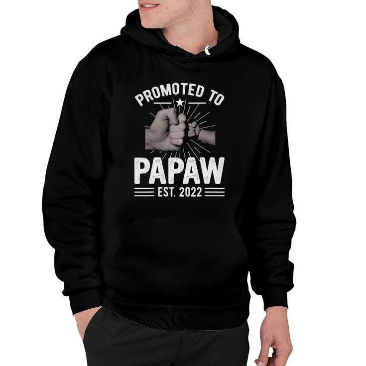 Vintage Promoted To Papaw 2022 Fathers Day New Grandpa Hoodie