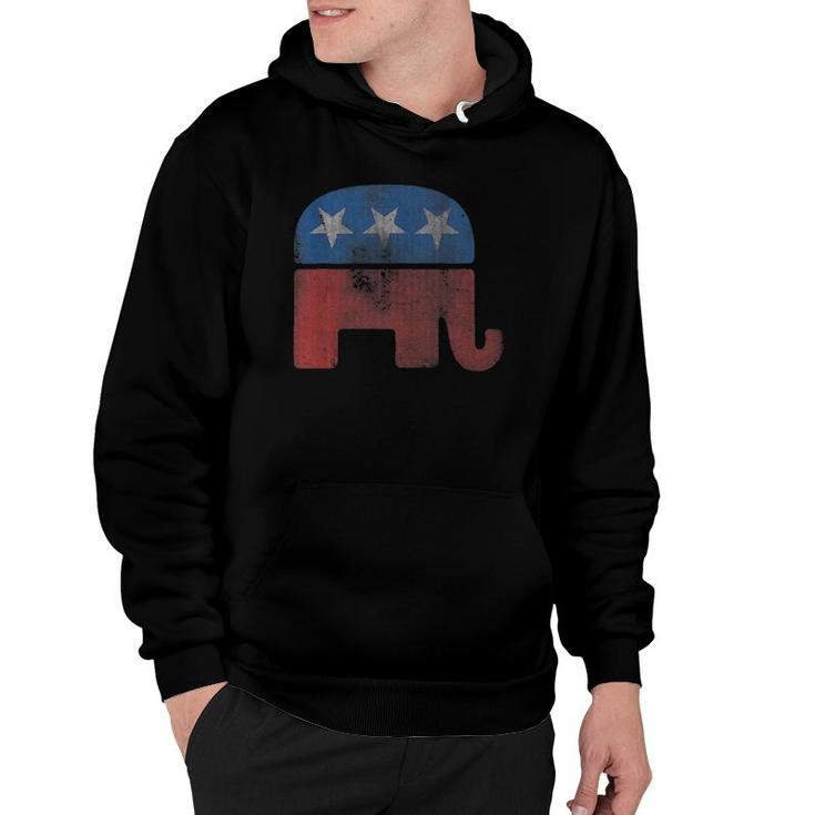 Vintage Republican Gop Elephant  Hoodie
