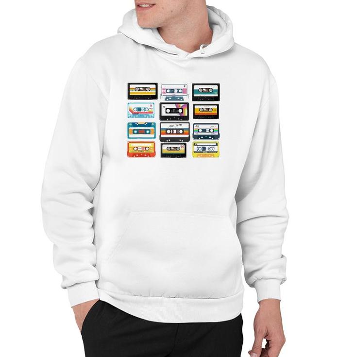1990S Retro Vintage Birthday 90S 80S Cassettes Tapes Graphic Hoodie