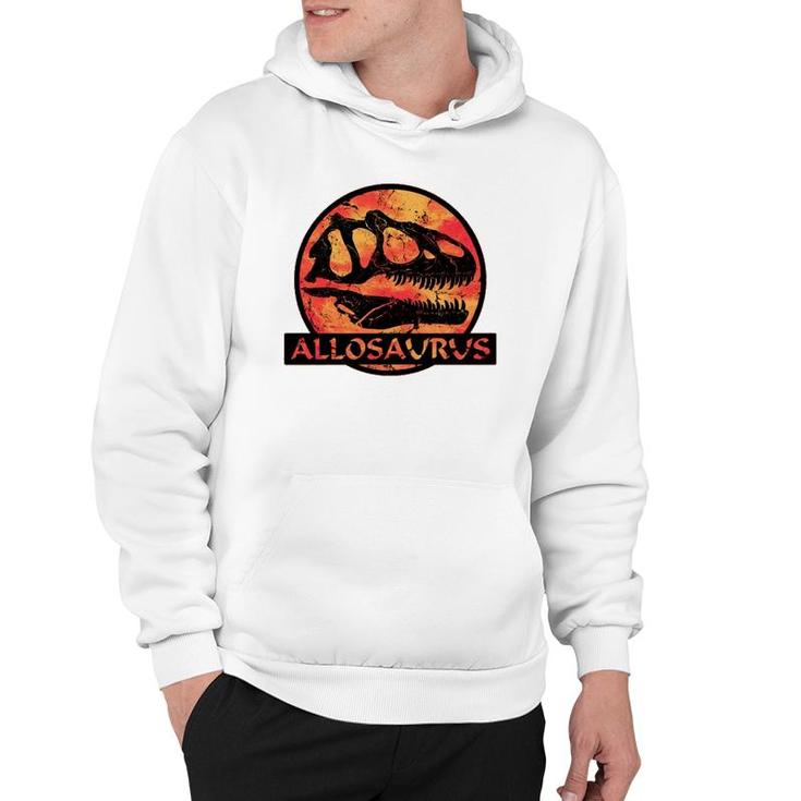 Allosaurus Fossil Skull Dinosaur Hoodie Allosaurus Fossil Skull Dinosaur Hoodie