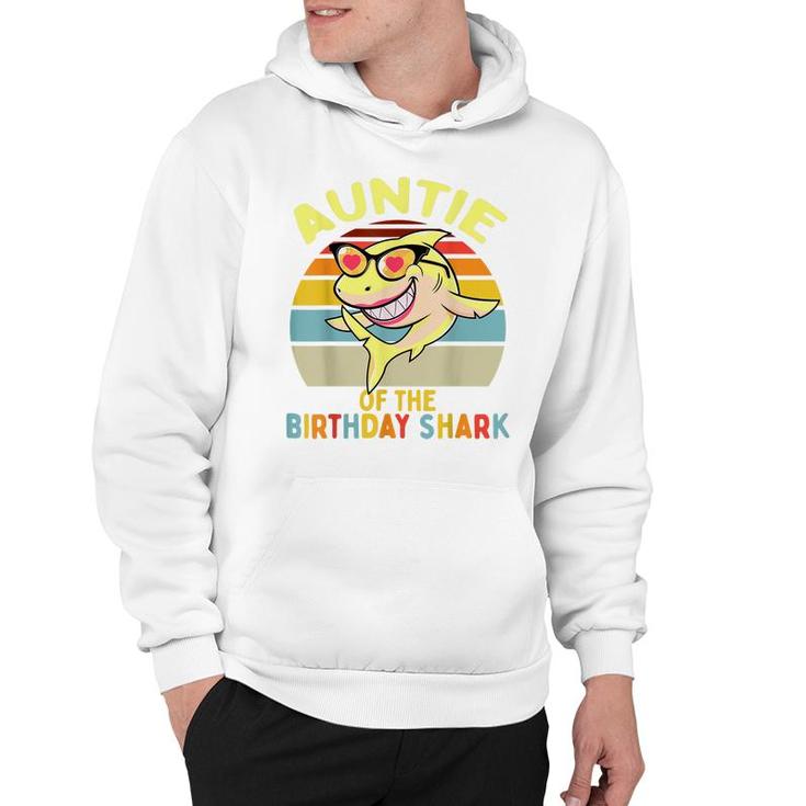 Auntie Of The Shark Birthday Aunt Matching Family  Hoodie