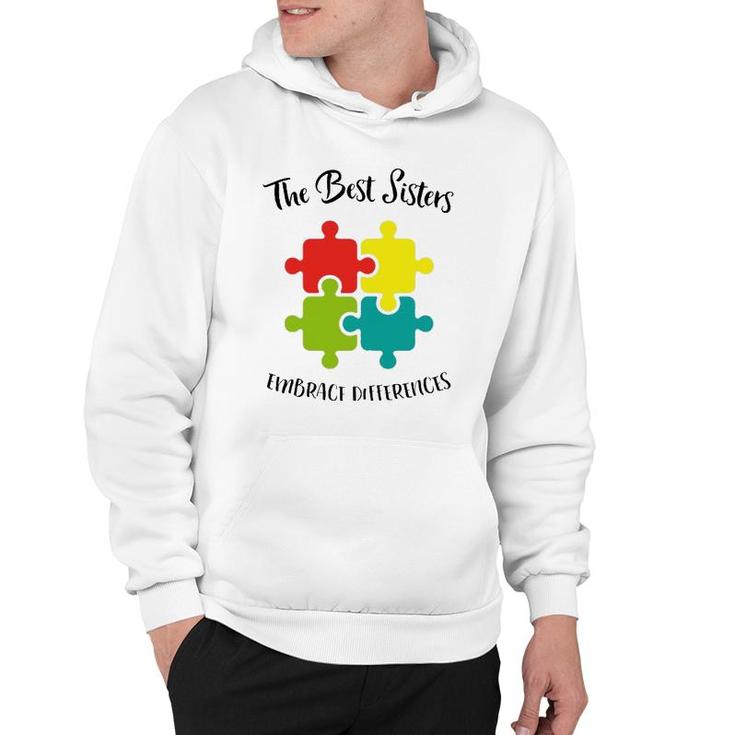Autism Sister Awareness Day Autistic Gift For Sis Hoodie