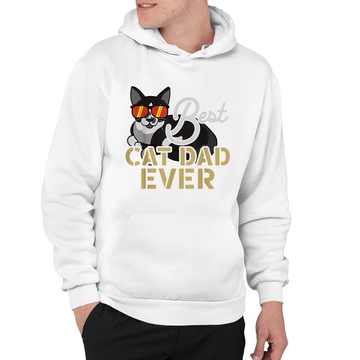 Best Cat Dad Ever Cool Funny Best Friend Cat Daddy  Hoodie