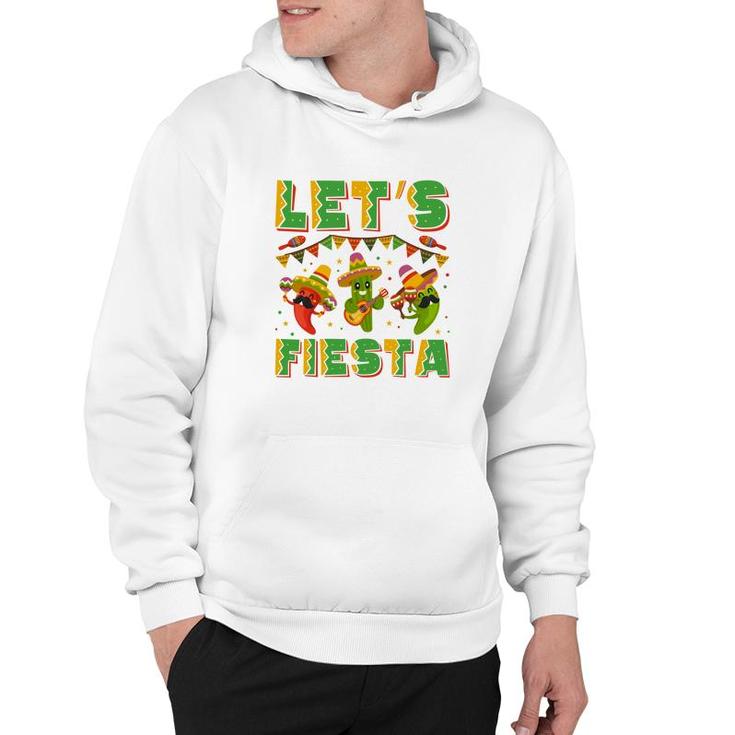 Cinco De Mayo Lets Fiesta Colorful Decoration Hoodie