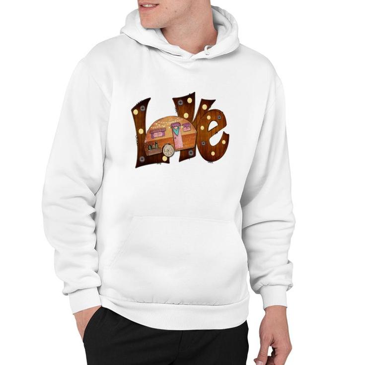 Colorful Love Camping Adventure Camp Life Custom Hoodie