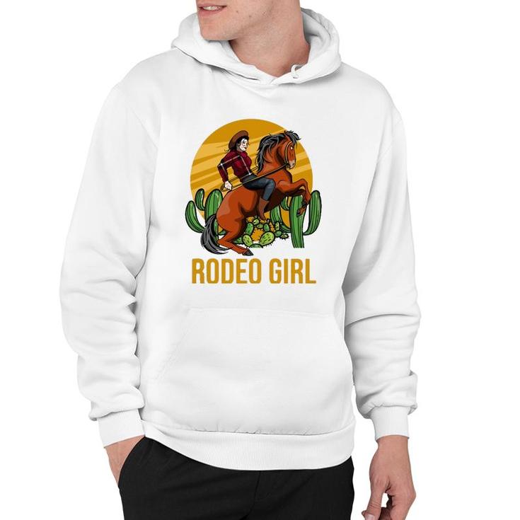 Cowgirl Horse Riding Horsewoman Western Rodeo Girl  Hoodie