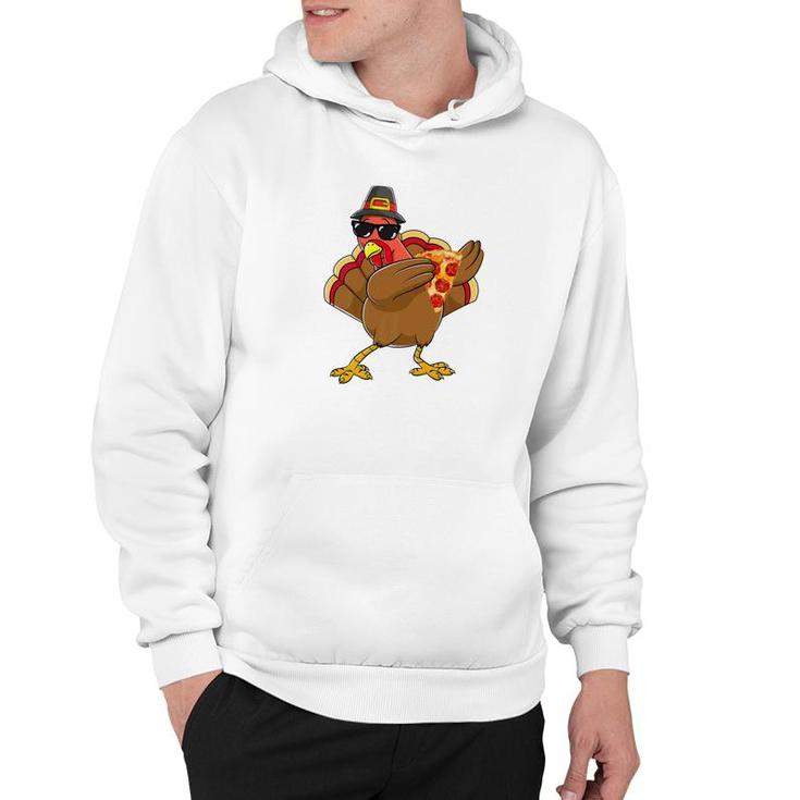 Cute Save A Turkey Eat Pizza Thanksgiving Kids Adult V Hoodie