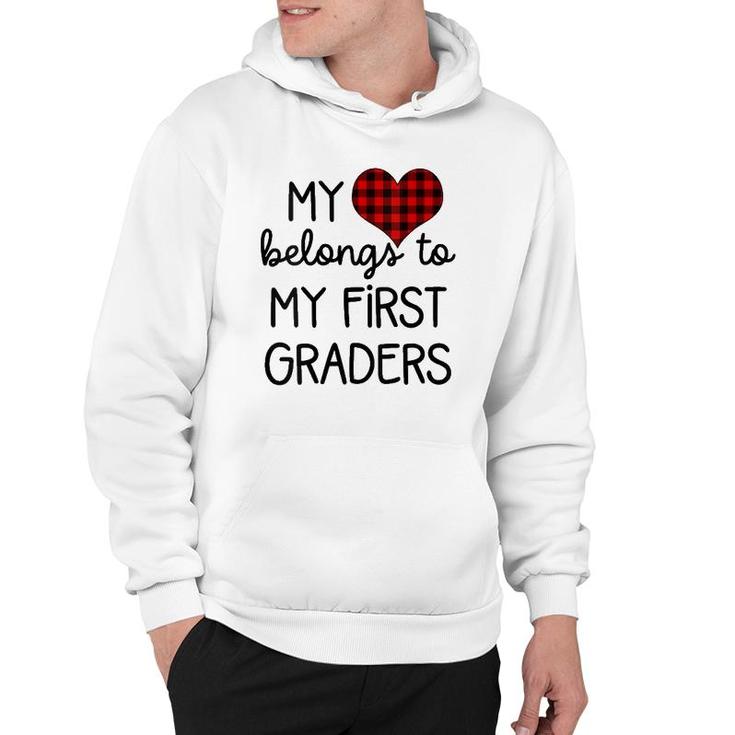 Cute Sweet Valentines Day Gift Idea For 1St Grade Teacher Hoodie