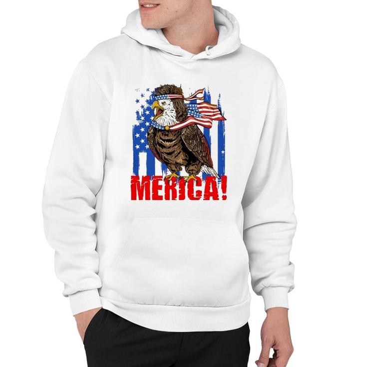 Eagle American Flag Usa Flag Mullet Eagle 4Th Of July Merica Hoodie