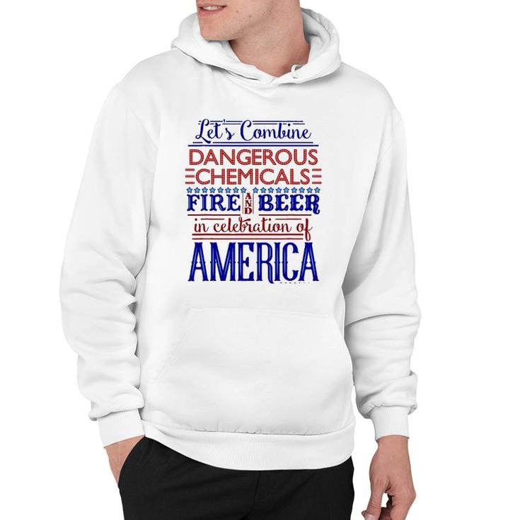 Funny 4Th Of July Independence Day Beer Fireworks Lt Hoodie