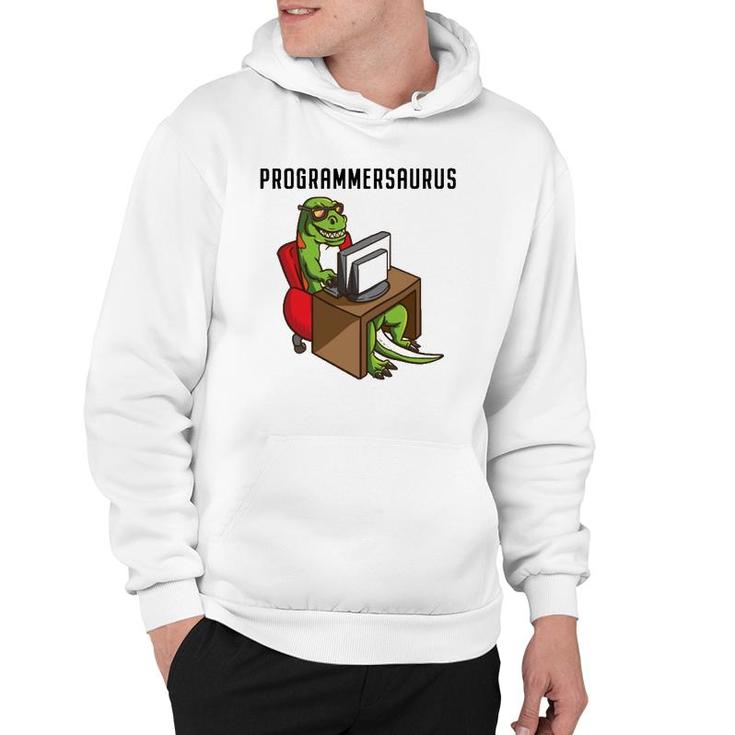 Funny Programmerrex Dinosaur Programming Coding Nerd Gift Hoodie