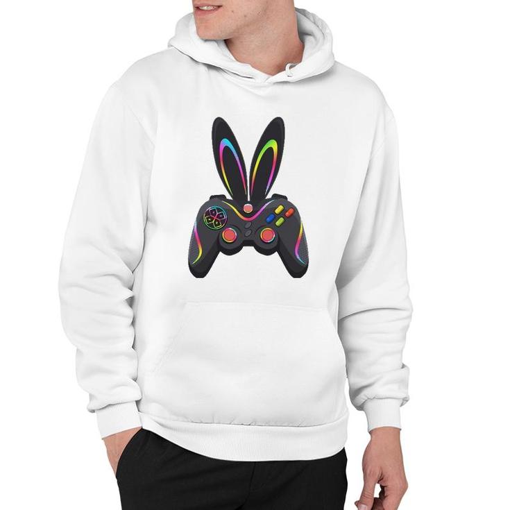 Gaming Controller With Bunny Ears Funny Easter Video Game Hoodie