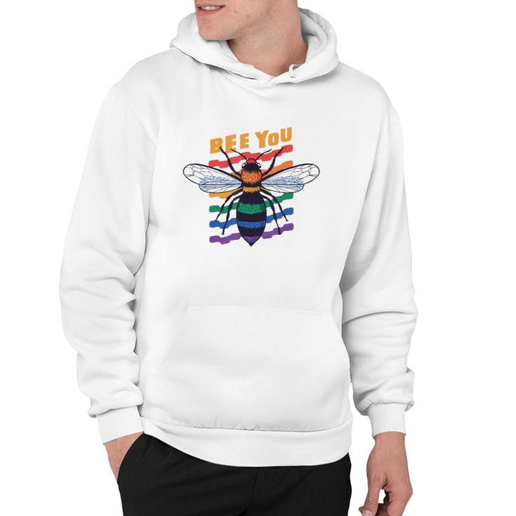 Gay Pride Month Lgbt Lesbian Bee You Rainbow Funny Gift Hoodie