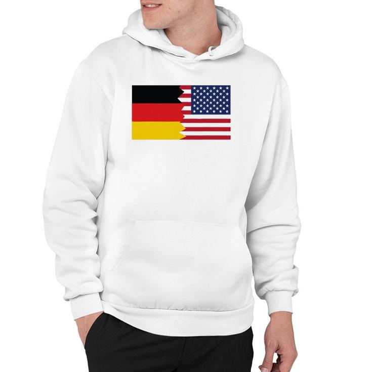 German American Half Germany Half America Flag Hoodie