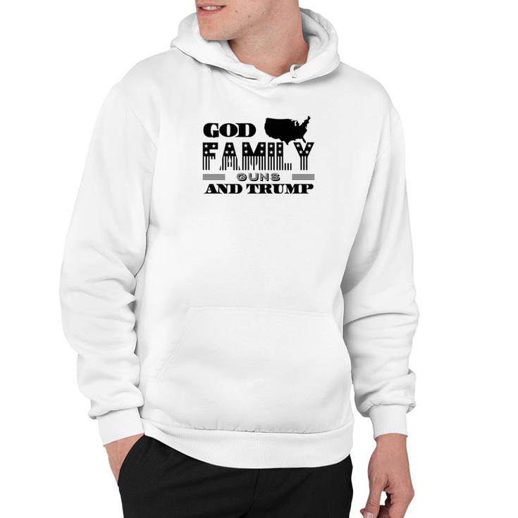 God And Family And Guns And Trump Premium Hoodie