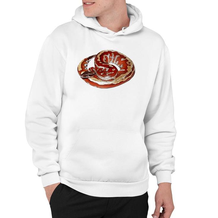 Gorgeous Snake Herpetologist Gift Red Blood Python Hoodie