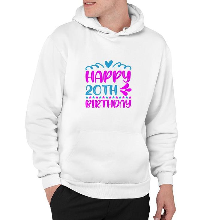 Happy 20Th Birthday With Many Memories Since I Was Born In 2002 Hoodie
