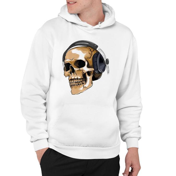 Headphone Skull  Electronic Hard Style Musician Gift Hoodie