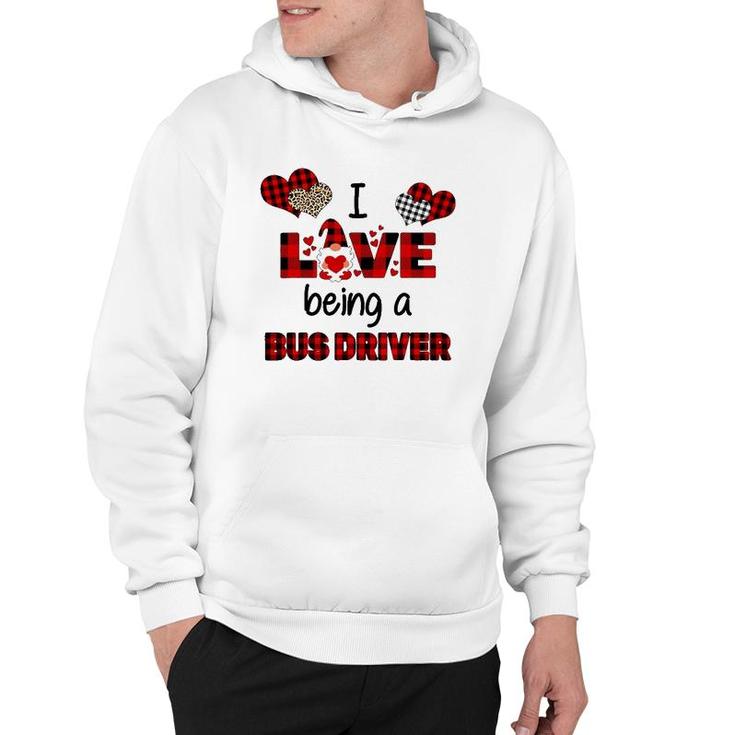 I Love Being A School Bus Driver Valentines Day Hoodie