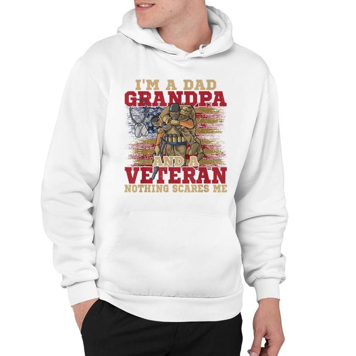 Im A Dad Grandpa And A Veteran Usa Flag 4Th Of July  Hoodie