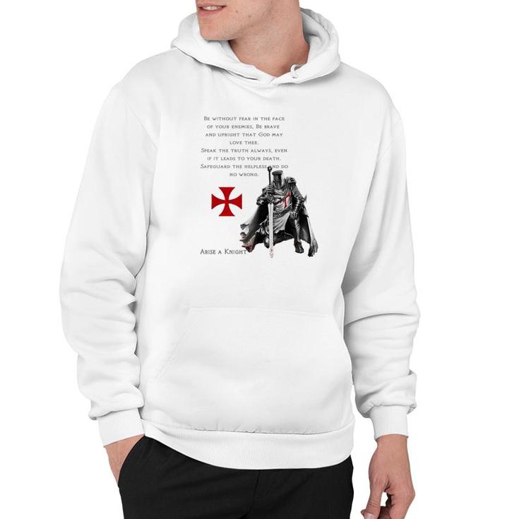Knights Templar Warrior For Jesus And God Bible For Faith Premium Hoodie