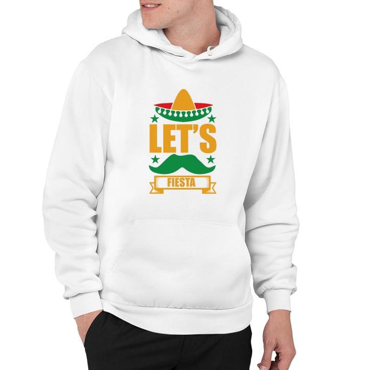 Lets Fiesta Banner Decoration Gift For Human Hoodie