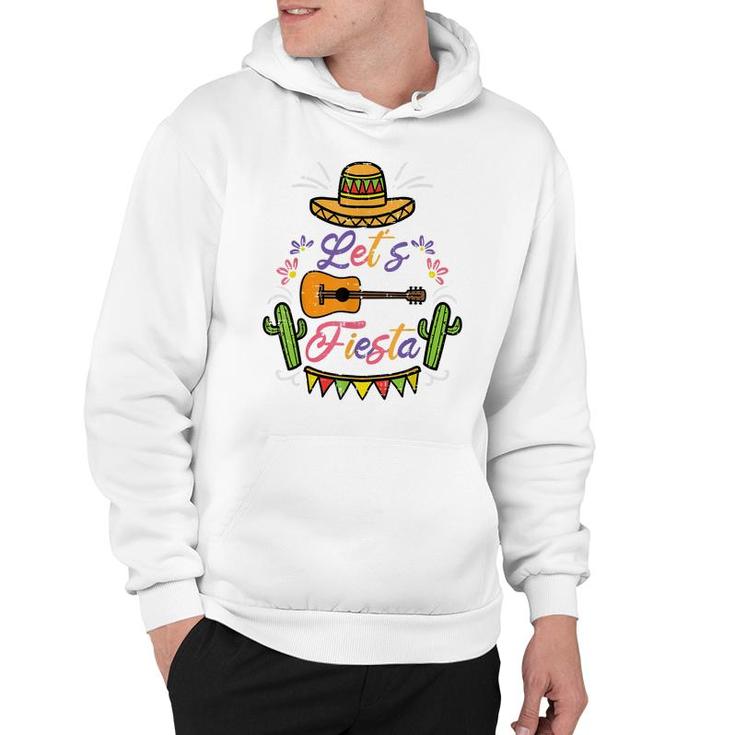 Lets Fiesta Cinco De Mayo Mexican Party Men Women Kids  Hoodie