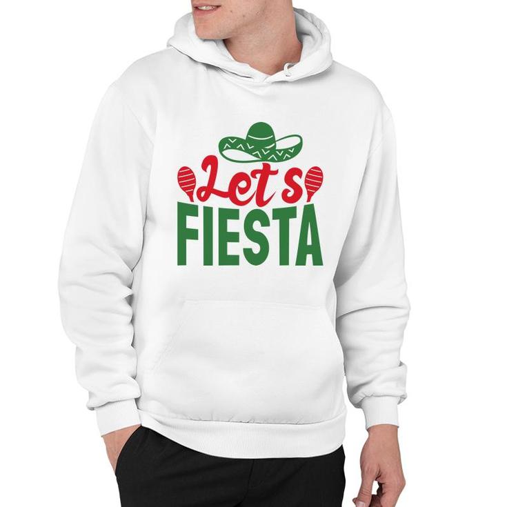Lets Fiesta Colorful Decoration Gift For Human Red Green Hoodie