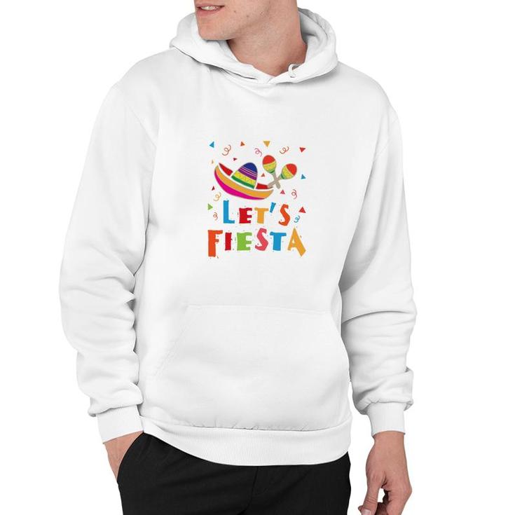 Lets Fiesta Colorful Great Decoration Gift For Human Hoodie