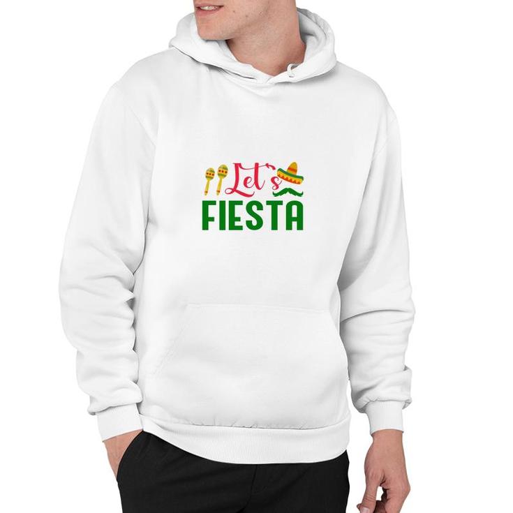 Lets Fiesta Red Green Decoration Gift For Human Hoodie
