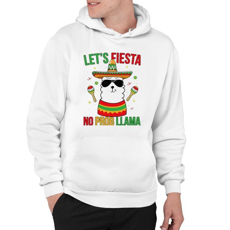 Llama Cinco De Mayo  Fiesta No Prob Funny Boys Girls Hoodie